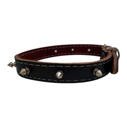 Coleira Cachorro Couro Pino Nº8 - Tudo em Caixa - 3