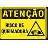 PLACA ATENÇÃO RISCO DE QUEIMADURA - 1