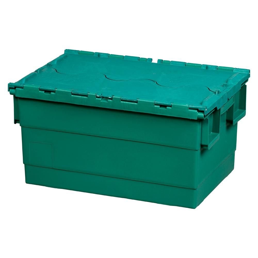 Caixa Organizadora Container Forte Verde 47 Lt Trava Plasnew | MadeiraMadeira