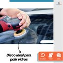 Ver mais imagens de Kit Polimento de Vidros para Furadeira Esmerilhadeira com Base de Lixa 125mm e Disco Feltro de Lã 5 