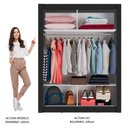 Ver imagem 5 de Guarda-roupa Solteiro Madesa Denver 2 Portas de Correr com Espelho