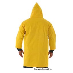 2x Capa de Chuva Pvc Forrado Amarela G - Plastcor 700.30347 - 3