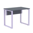 Ver imagem 1 de Mesa Escritório P25 Tub Pandin 90 Cm (larg) Tampo Mdp Grafito Pé Aço Tubular Lilás