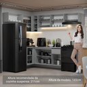 Ver imagem 6 de Armário de Cozinha Completa de Canto Suspenso 405cm Cinza Nice Madesa 01
