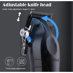 Máquina Cortar Cabelo Profissional 5w sem Fio Kemei Km 2296 - 5