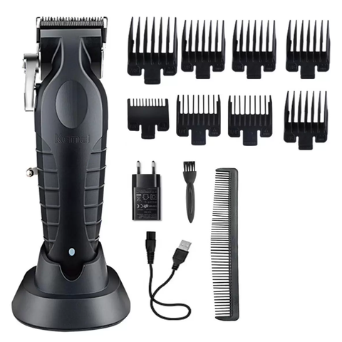 Máquina Cortar Cabelo Profissional 5w sem Fio Kemei Km 2296