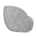 Ver imagem 7 de Kit 2 Poltronas Decorativas Clarke Veludo Cinza Claro - Gran Belo