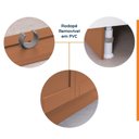 Ver imagem 7 de Balcão Planejado 4 Gavetas 40cm com Tampo Arizona CabeCasa MadeiraOriginals Laranja/Terracota/Branco