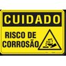 Placa Cuidado Risco De Corrosão - 1