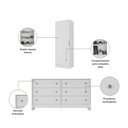 Ver imagem 6 de Quarto Infantil Modulado Bicama com Guarda-Roupa/Cômoda/Sapateira Pulse Multimóveis MP4866 Branco