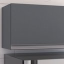 Ver imagem 4 de Armário Aéreo Geladeira Andréia 60 Cm Cinza Ajl