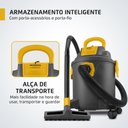 Ver imagem 7 de Aspirador de Água e Pó Hydrodust Mondial Apt-03-20L Preto e Amarelo 1600W 220V