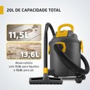 Ver imagem 5 de Aspirador de Água e Pó Hydrodust Mondial Apt-03-20L Preto e Amarelo 1600W 220V