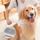Ver imagem 3 de Super Cão Gato Estimação 2 In 1 Escova Deslizante Elétrica Leve Silenciosa Modeladora Penteado Remov