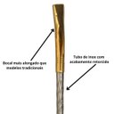 Ver imagem 6 de Bomba para Chimarrão Inox Premium Bocal Banhado a Ouro 24k