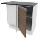 Ver imagem 4 de Balcão de Canto Madesa Acordes 100% MDF 1 Porta Branco/Rustic Cor:Branco/Rustic