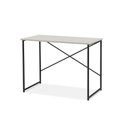 Ver imagem 1 de Escrivaninha Steel 90 Cm Estilo Industrial com Pés em Aço Preto/off White