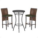 Ver imagem 1 de Mesa Bistro e 2 Banquetas Roma Preta Corda Náutica 13 Trama Original