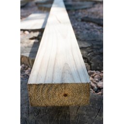 Caibro de Pinus Tratado com Nós 4,5 X 9,0 X 290 Centímetros - Pensemadeiras - Única Único - 2