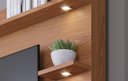 Ver imagem 3 de Home Theater Campeche com 1 Porta Deslizante Brise e 3 Spot de Led Freijó Cinza - Colibri