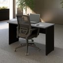 Ver imagem 7 de Mesa Retangular Escrivaninha 135cm x 60cm Tampo 25mm com Pés Painel F5 Office Cor:Cinza Sagrado com