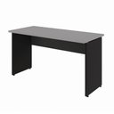 Ver imagem 2 de Mesa Retangular Escrivaninha 135cm x 60cm Tampo 25mm com Pés Painel F5 Office Cor:Cinza Sagrado com