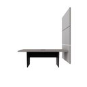 Ver imagem 4 de Mesa Reunião 2,00m X 0,90m 1cx Tomada e 3 Painéis de Tv F5 Cor:cinza Sagrado com Preto