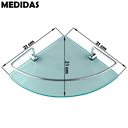 Ver imagem 4 de Kit Acessórios para Banheiro Quadrado Aço Inox 5 Peças + 2 Porta Shampoo Vidro Canto Cód. 1885