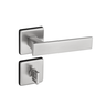 Fechadura de Porta Pado 701 Roseta Quadrada 55mm Banheiro / Wc - Cromado Acetinado - 4