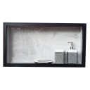 Ver mais imagens de Nichos de Porcelanato Cinza Borda Preta para Banheiro 60x32cm