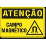 PLACA ATENÇÃO CAMPO MAGNÉTICO - 1