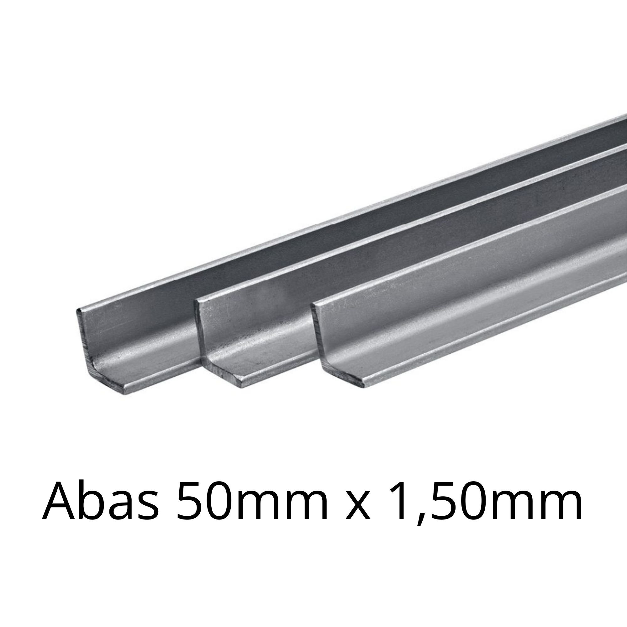 Cantoneira Inox - 50mm X 50mm X 1,50mm - Escovado - 1 Metro - 1