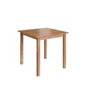 Ver imagem 5 de Conjunto Mesa Jantar Quadrada 80cm 4 Cadeiras Madeira Estofadas Arezzo Amêndoa Cbmj4a80