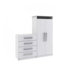 Ver imagem 2 de Cômoda 2 Portas 4 Gavetas Rodial