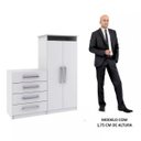 Ver imagem 4 de Cômoda 2 Portas 4 Gavetas Rodial