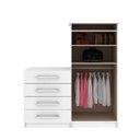 Ver imagem 3 de Cômoda 2 Portas 4 Gavetas Rodial