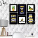 Ver imagem 2 de Quadros Placas mdf 6mm Nutrição cozinha 6 un 29x20 20x20