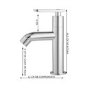 Ver imagem 2 de Torneira Pia Lavatório Alta Pratica Abs Cromado Mesa 1/4 V