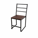 Ver imagem 3 de Cadeira Empilhável Moderna Reforçada Preta Assento Madeira Imbuia