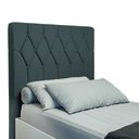 Ver imagem 1 de Cabeceira Estofada para Cama Box Solteiro Miami de 0,88m Suede Dobuê