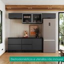 Ver imagem 5 de Cozinha Armário 6 Peças Balcão Tampo Etna Grafite Poliman