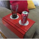 Ver imagem 6 de Kit 02 Esteira Laqueada Sofá Copo Vermelho
