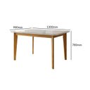 Ver imagem 3 de Conjunto de Mesa de Jantar 4 Lugares Siera em Madeira Maciça Marrom