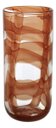 Ver imagem 1 de Vaso Decorativo Enfeite Casa Vidro 28x12x12cm Âmbar