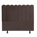 Ver imagem 2 de Cabeceira Estofada Alanis 195CM King Suede Marrom - D A DECOR