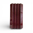 Ver imagem 1 de Vaso Decorativo em Cerâmica Bordô Canelado Design Escultural 28cm