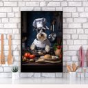 Ver imagem 1 de Quadro para Cozinha Cão Schnauzer 33x24cm - com Vidro:madeira Preta