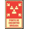 Placa Ponto De Encontro Brigada E44 - 1