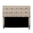 Ver imagem 1 de Cabeceira Solteiro 90 Cm Estofada Talita em Suede com Frame:bege