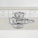 Ver imagem 3 de Cuisinart Jogo de Panelas Multiclad Pro, 7 Peças em Aço Inox